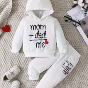 Long Sleeve Hoodie and Pants Combination Set