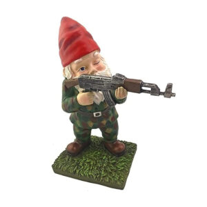 Funny Army Gnome Garden Statue, Resin Desk Ornament, Outdoor Garden Dwarf Decor (3pcs, 2025 New) - Image 2