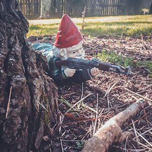 Funny Army Gnome Garden Statue, Resin Desk Ornament, Outdoor Garden Dwarf Decor (3pcs, 2025 New) - Image 4