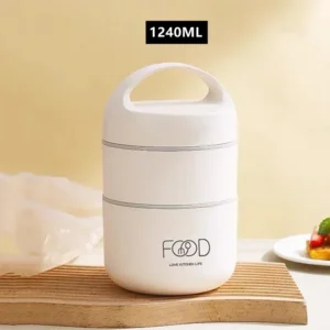1240ML/1590ML Large Capacity Stainless Steel 304 Lunch Box Leak-Proof Multi layer Thermal Bento Box Adult Student Food Container - Image 9