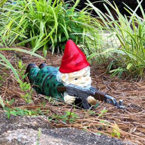 Funny Army Gnome Garden Statue, Resin Desk Ornament, Outdoor Garden Dwarf Decor (3pcs, 2025 New) - Image 1