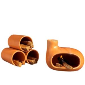 Ceramic Incense Burner with Palo Santo and Sage for Aromatherapy - Image 5