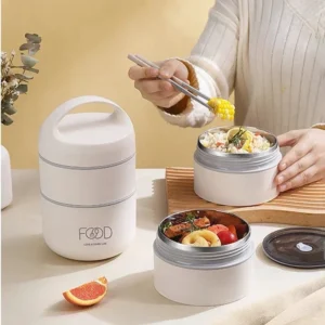1240ML/1590ML Large Capacity Stainless Steel 304 Lunch Box Leak-Proof Multi layer Thermal Bento Box Adult Student Food Container - Image 2