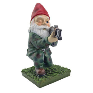 Funny Army Gnome Garden Statue, Resin Desk Ornament, Outdoor Garden Dwarf Decor (3pcs, 2025 New) - Image 3