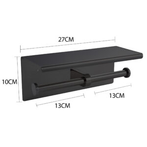 Toilet Paper Holder Double Roll Stainless - Image 3