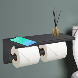 Toilet Paper Holder Double Roll Stainless - Image 8