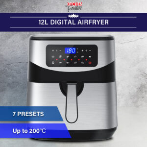 Kitchen Couture Digital 12L Air Fryer - Silver - Image 6