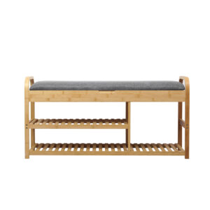Levede Bamboo Shoe Rack Bench Entryway Seat - Image 2