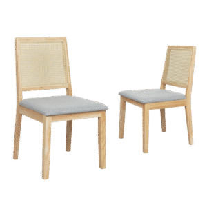 Levede 2x Rattan Dining Chair Solid Wood Lounge - Image 9