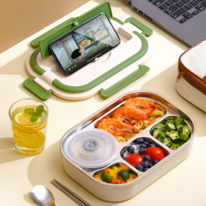 304 stainless steel portable heat preservation sealed lunch box lunch box - Image 6