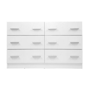Artiss 6 Chest of Drawers - VEDA White - Image 5