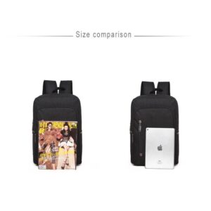 Versatile Oxford Laptop Backpack - Fits 15.6 Macbook Samsung Sony Dell Alienware Chuwi Asus Hp - Black - Image 4