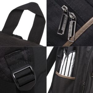 Versatile Oxford Laptop Backpack - Fits 15.6 Macbook Samsung Sony Dell Alienware Chuwi Asus Hp - Black - Image 7