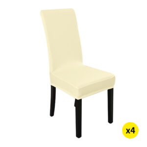 4x Stretch Elastic Chair Covers Dining - Image 1
