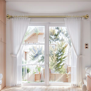 Marlow Curtain Rod Steel Quiet Rail Pole Set - Image 7