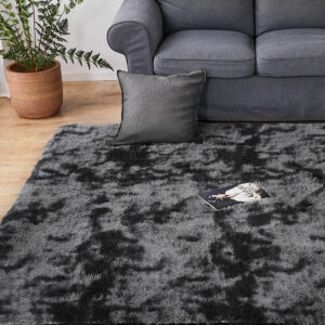 Marlow Floor Rug Shaggy Rugs Soft Large Black 160x230cm - Image 8