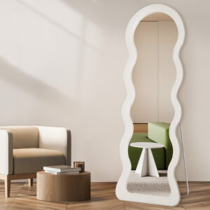 Flannel Wavy Framed Full Length Mirror - Image 8