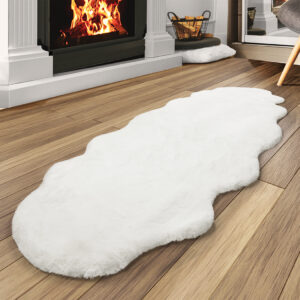 Marlow Floor Rug Area Rugs Cloud Fluffy 60X160cm White - Image 8