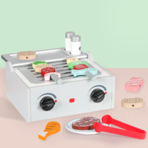 Kids Kitchen Play Set Wooden Toys Children - Image 7