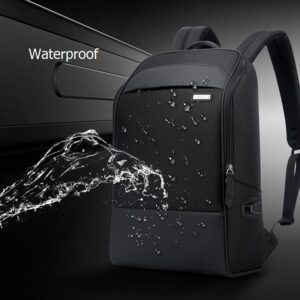 Waterproof Anti-Theft Usb Shoulder Bag - Large Capacity - Black - Image 4