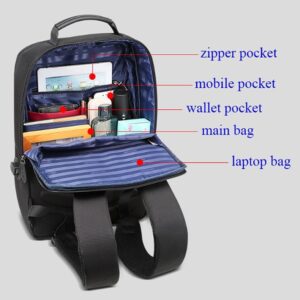 Large Capacity Anti-Theft Waterproof Shoulder Bag With Usb Port - Black 30.5X13X45Cm - Image 3