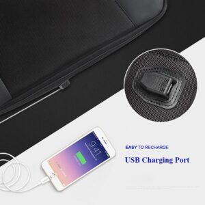 Large Capacity Anti-Theft Waterproof Shoulder Bag With Usb Port - Black 30.5X13X45Cm - Image 4