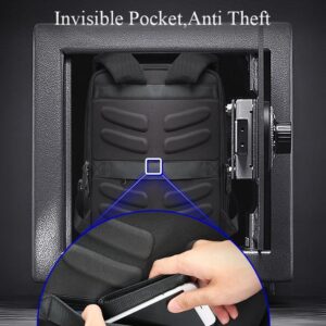 Large Capacity Anti-Theft Waterproof Shoulder Bag With Usb Port - Black 30.5X13X45Cm - Image 7