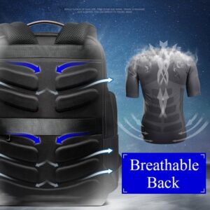 Waterproof Anti-Theft Outdoor Shoulder Bag With Usb Port - Large Capacity - Black - Image 5