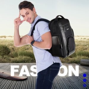 Waterproof Anti-Theft Outdoor Shoulder Bag With Usb Port - Large Capacity - Black - Image 7