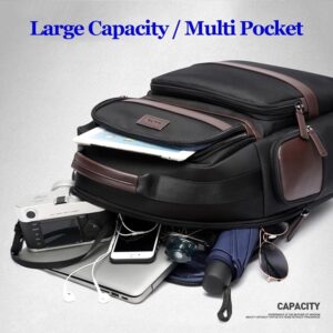 Waterproof Anti-Theft Usb Shoulder Bag - Large Capacity - 28X19X42Cm - Black - Image 3