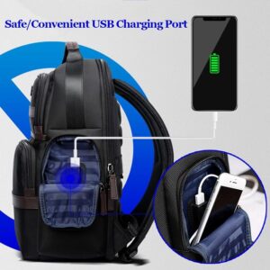 Waterproof Anti-Theft Usb Shoulder Bag - Large Capacity - 28X19X42Cm - Black - Image 4