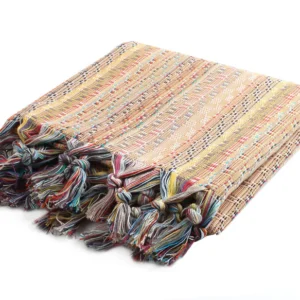 Set of 4 Turkish Beach Towel Colorful Series 39" X 71" 100% Salmon - Image 5
