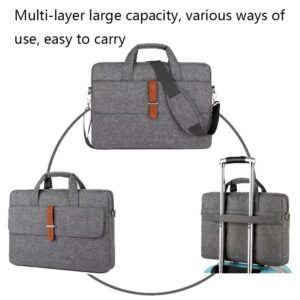 15-15.6 Inch Multifunctional Laptop Bag - Durable Gray Shoulder / Handheld - Image 4