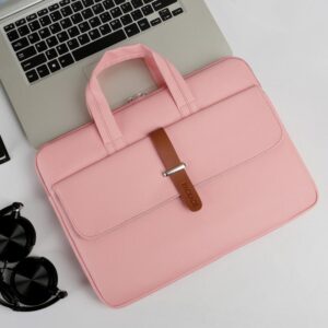 15-15.6 Inch Pink Pu Waterproof Laptop Bag - Durable And Stylish - Image 8