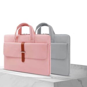 15-15.6 Inch Pink Pu Waterproof Laptop Bag - Durable And Stylish - Image 2