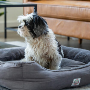 Easy to Clean Electric Heated Rabbit Faux Fur Covering Pet Bed - Medium - Image 2
