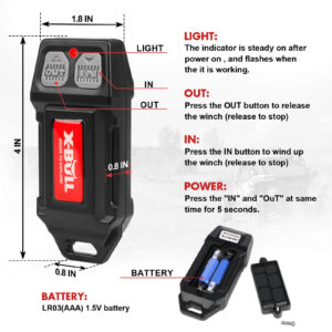 X-BULL 12V Winch Remote Control Twin Handset Easy to Install Upgrade Remotes - Image 5