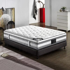 Mattress Euro Top Queen Size Pocket Spring Coil with Knitted Fabric Medium Firm 34cm Thick - Image 2