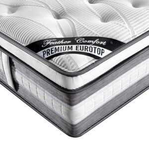Mattress Euro Top Queen Size Pocket Spring Coil with Knitted Fabric Medium Firm 34cm Thick - Image 5