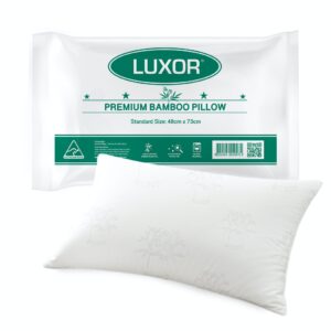 Luxor Australian Made Bamboo Cooling Pillow Standard Size Single Pack - Image 1