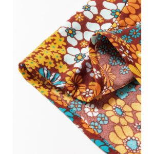 Multicolour Boho Floral Print Crossed Straps Ankle-length Jumpsuit - L - Image 6