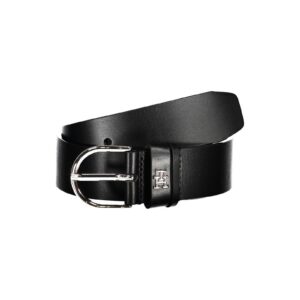 Tommy Hilfiger Women's Black Leather Belt - 70 cm - Image 1
