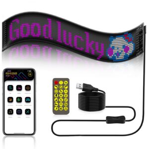 Programmable LED Matrix Panel Flexible Screen IP65 with APP Control 120*595mm - Image 2