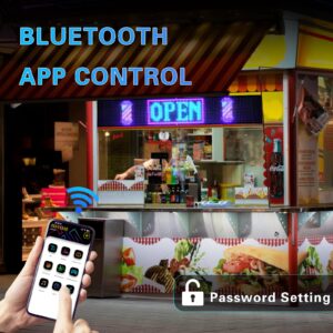 Programmable LED Matrix Panel Flexible Screen IP65 with APP Control 120*595mm - Image 4