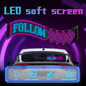 Programmable LED Matrix Panel Flexible Screen IP65 with APP Control 120*595mm - Image 6