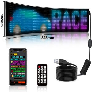 Programmable LED Matrix Panel Flexible Screen IP65 with APP Control 192*898mm - Image 2