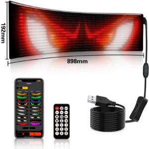 Programmable LED Matrix Panel Flexible Screen IP65 with APP Control 192*898mm - Image 3