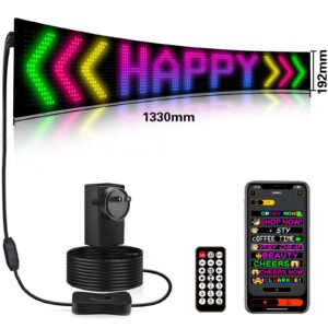 Programmable LED Matrix Panel Flexible Screen IP65 with APP Control 192*1330mm - Image 2