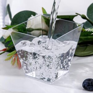360x Premium Plastic Square Dessert Cups BPA Free Extra Strong Bulk - Clear - Image 3