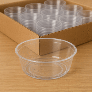 288x Premium Plastic Round Dessert Cups BPA Free Extra Strong Bulk - Clear - Image 2